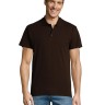 Рубашка поло мужская Summer 170, темно-коричневая (шоколад) - 