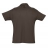 Рубашка поло мужская Summer 170, темно-коричневая (шоколад) - 