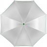 Зонт-трость Unit White, белый с зеленым - 