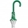 Зонт-трость Unit White, белый с зеленым - 