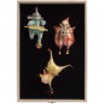 Набор из 3 елочных игрушек Circus Collection: барабанщик, акробат и слон - 