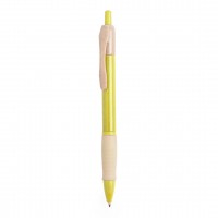 Ручка шариковая ROSDY, пластик с пшеничным волокном, желтый 