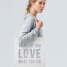 Холщовая сумка Do Love, молочно-белая - 