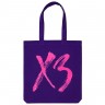 Холщовая сумка «ХЗ», фиолетовая - 