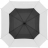 Квадратный зонт-трость Octagon, черный с белым - 