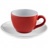 Чайная пара Cozy Morning, красная с белым - 