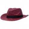 Шляпа Daydream, красная с черной лентой - 
