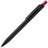 Ручка шариковая Chromatic, черная с красным - 