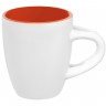Кофейная кружка Pairy с ложкой, оранжевая с белой - 
