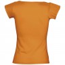 Футболка женская Melrose 150 с глубоким вырезом, оранжевая - 