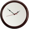 Часы настенные Flat Circle, коричневые - 