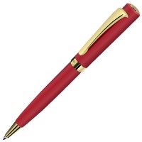 VISCOUNT, ручка шариковая, красный/золотистый, металл