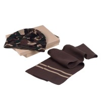 Набор Storm, шарф и шапка, зелено-коричневый
