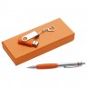 Набор Notes: ручка и флешка 8 Гб, оранжевый - 