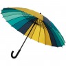 Зонт-трость «Спектр», бирюзовый с желтым - 