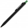 Ручка шариковая Chromatic, черная с зеленым - 