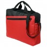 Конференц-сумка Unit Diagonal, красно-черная - 