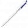 Ручка шариковая Bolide, белая с синим - 