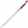 Ручка шариковая Bolide, белая с красным - 