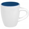 Кофейная кружка Pairy с ложкой, синяя с белой - 