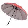 Зонт-наоборот складной Silvermist, красный с серебристым - 