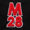 Бейсболка М28, черная с красным - 
