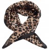 Платок Leopardo Silk, коричневый - 