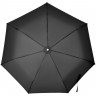 Складной зонт Alu Drop S, 3 сложения, 7 спиц, автомат, черный - 