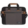 Сумка для ноутбука Sideways Laptop Bag, черная с серым - 
