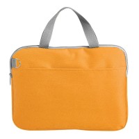 Конференц-сумка &quot;Тодес-2&quot; отделением для ноутбука, оранжевый, 40*30*2,5 см; полиэстер 600D; шелкогр 