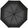 Зонт складной Hoopy с ручкой-карабином, черный - 