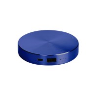 Универсальный аккумулятор &quot;UFO&quot; (6000mAh) в подарочной коробке,синий, 8,6х1,5 см,металл 