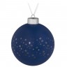 Елочный шар Stars, 10 см, синий - 