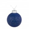 Елочный шар Chain, 8 см, синий - 