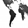Деревянная карта мира World Map Wall Decoration Small, черная - 