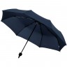 Зонт складной Clevis с ручкой-карабином, темно-синий - 