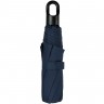 Зонт складной Clevis с ручкой-карабином, темно-синий - 