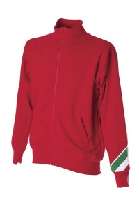 PESARO Толстовка Италия воротник-стойка, на молнии, красный, размер XL 