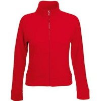 Толстовка "Lady-Fit Sweat Jacket", красный_XL, 75% х/б, 25% п/э, 280 г/м2