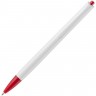 Ручка шариковая Tick, белая с красным - 