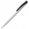 Ручка шариковая Pin, белая с черным - 