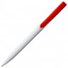 Ручка шариковая Pin, белая с красным - 