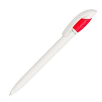 Ручка шариковая GOLF GREEN, белый/красный, пластик