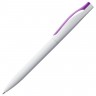 Ручка шариковая Pin, белая с фиолетовым - 