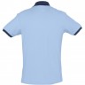 Рубашка поло Prince 190, голубая с темно-синим - 