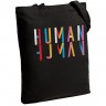 Холщовая сумка Human, черная - 