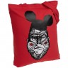 Холщовая сумка Monkey Mouse, красная - 
