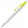 Ручка шариковая Bento, белая с желтым - 