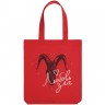 Холщовая сумка «Любовь зла», красная - 