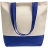 Холщовая сумка Shopaholic, ярко-синяя - 